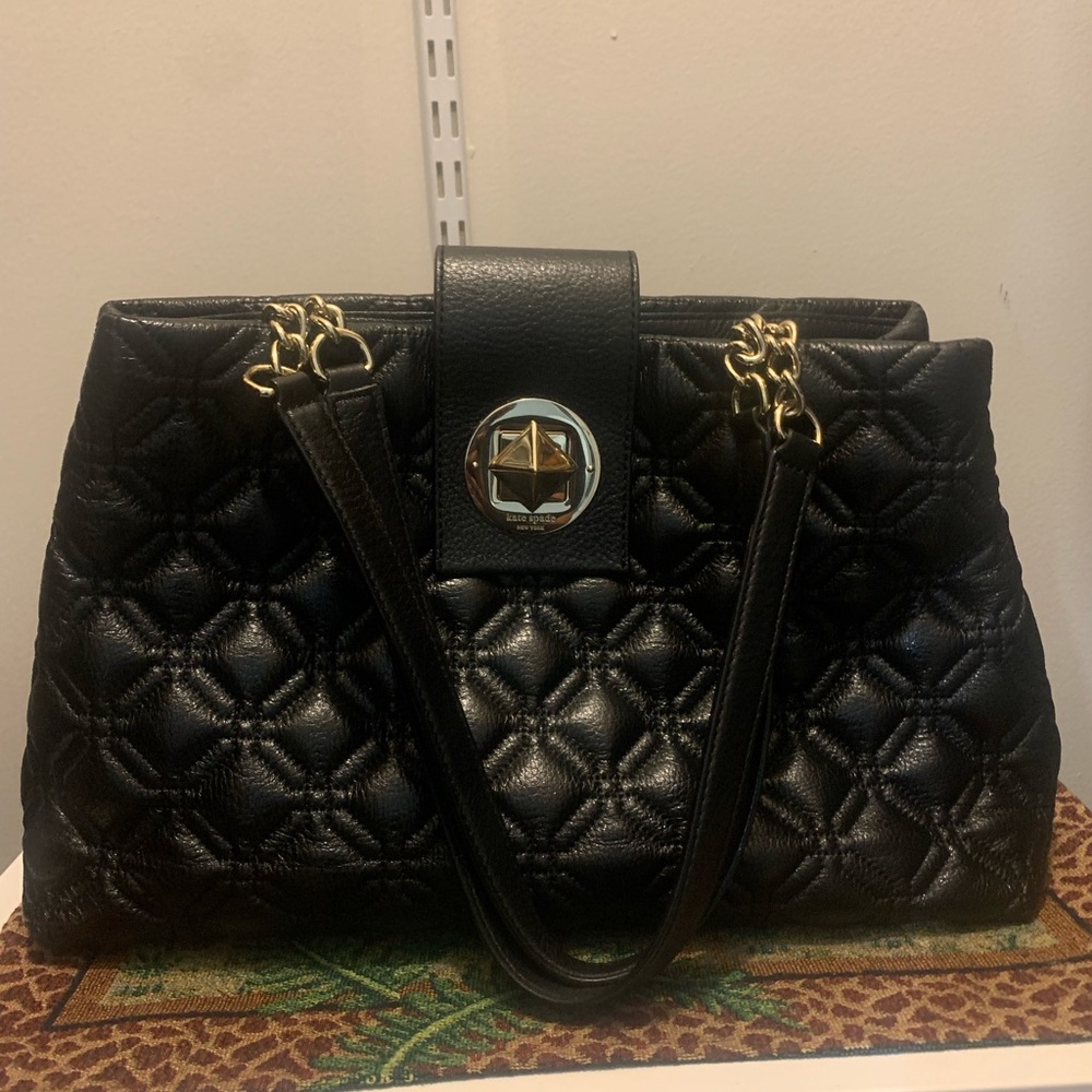 Kate Spade Elegant Black Quilted Women's Bag
